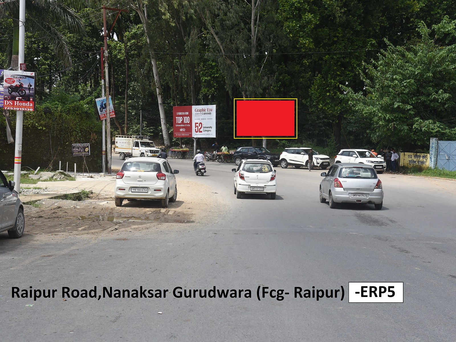 Unipole in Raipur Road, Dehradun