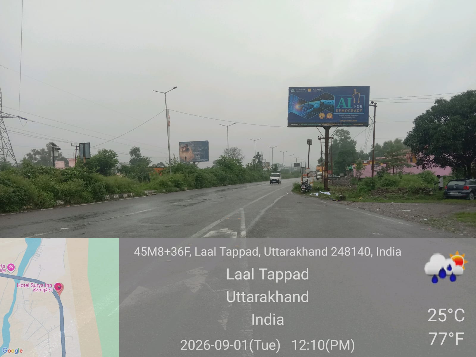 Haridwar Road After Fun Valley Towards Dehradun