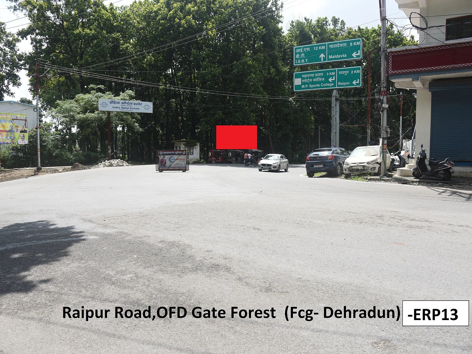 Unipole in Raipur Road, Dehradun