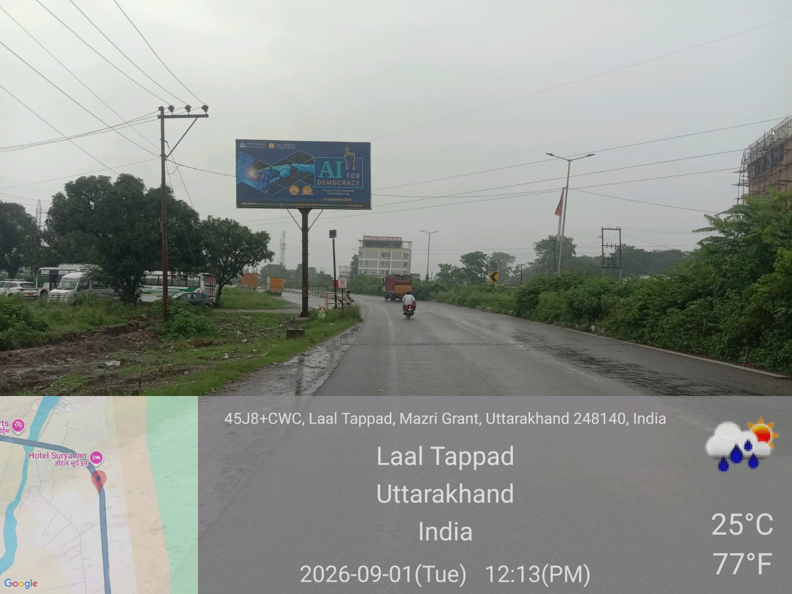 Haridwar Road After Fun Valley Towards Haridwar