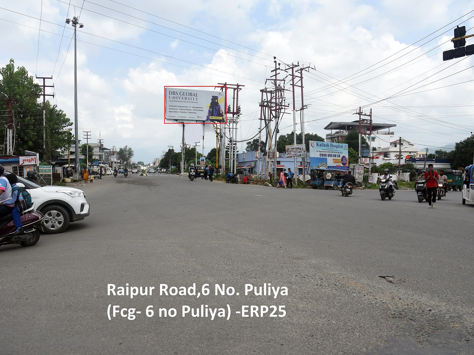 Unipole in Raipur Road, Dehradun