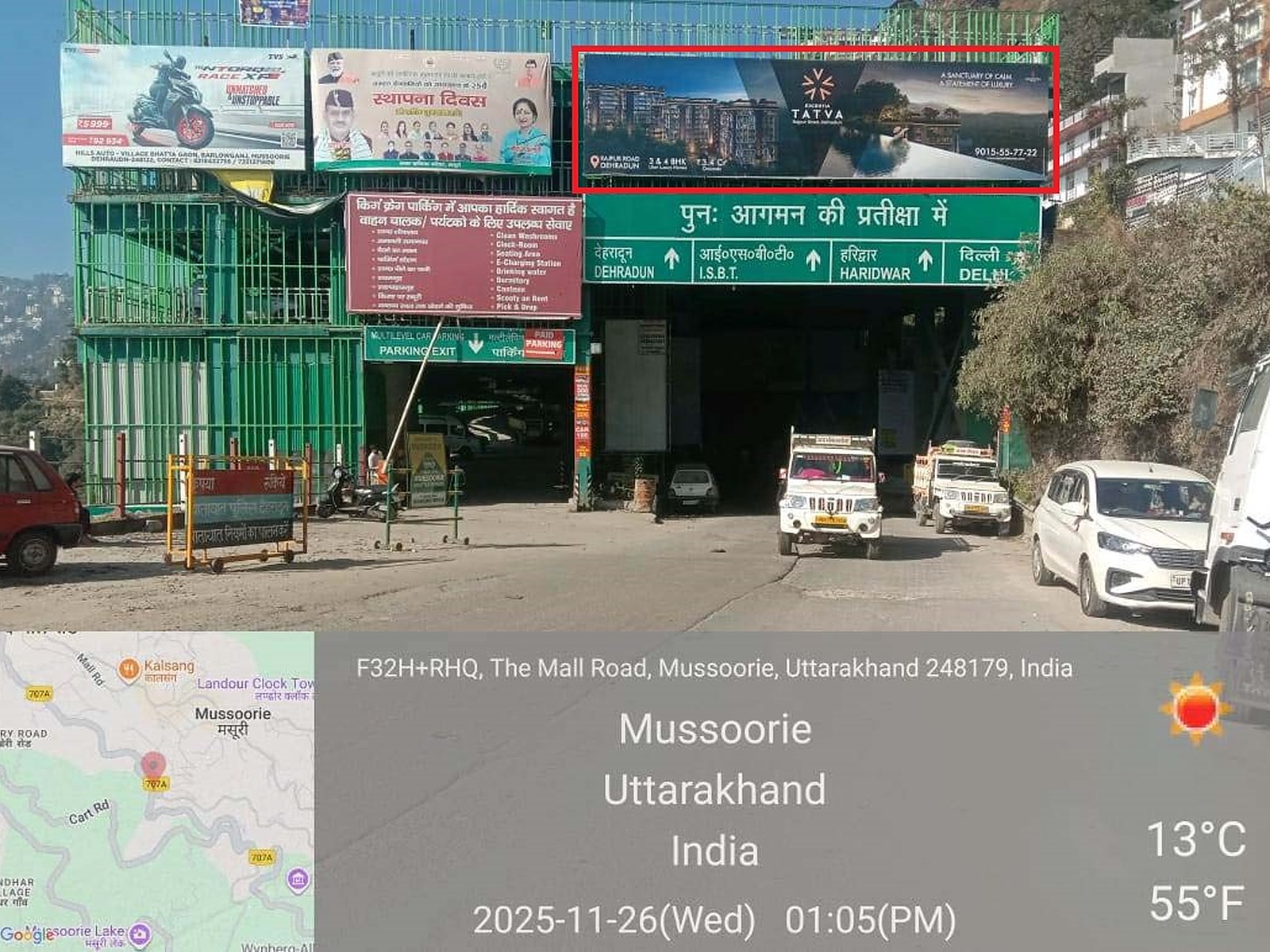 Multilevel Parking Kingcrate Towards Mussoorie