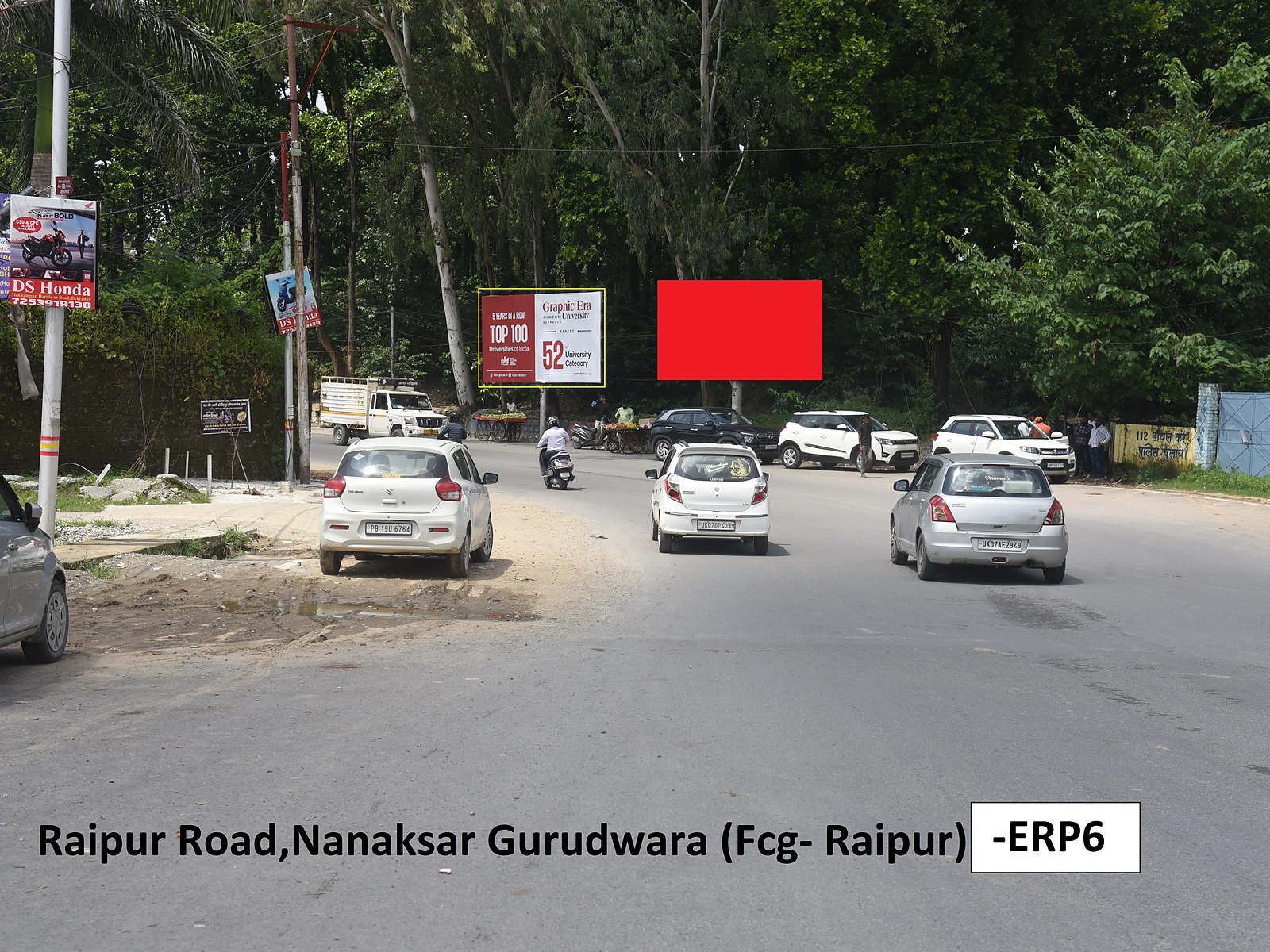 Unipole in Raipur Road, Dehradun